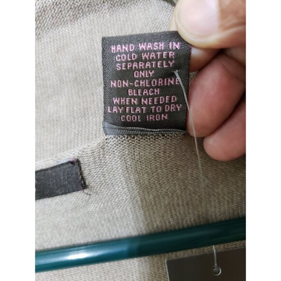 Heather B gray, 100 percent cotton, long sleeve, open front cardigan, size L - Picture 4 of 6